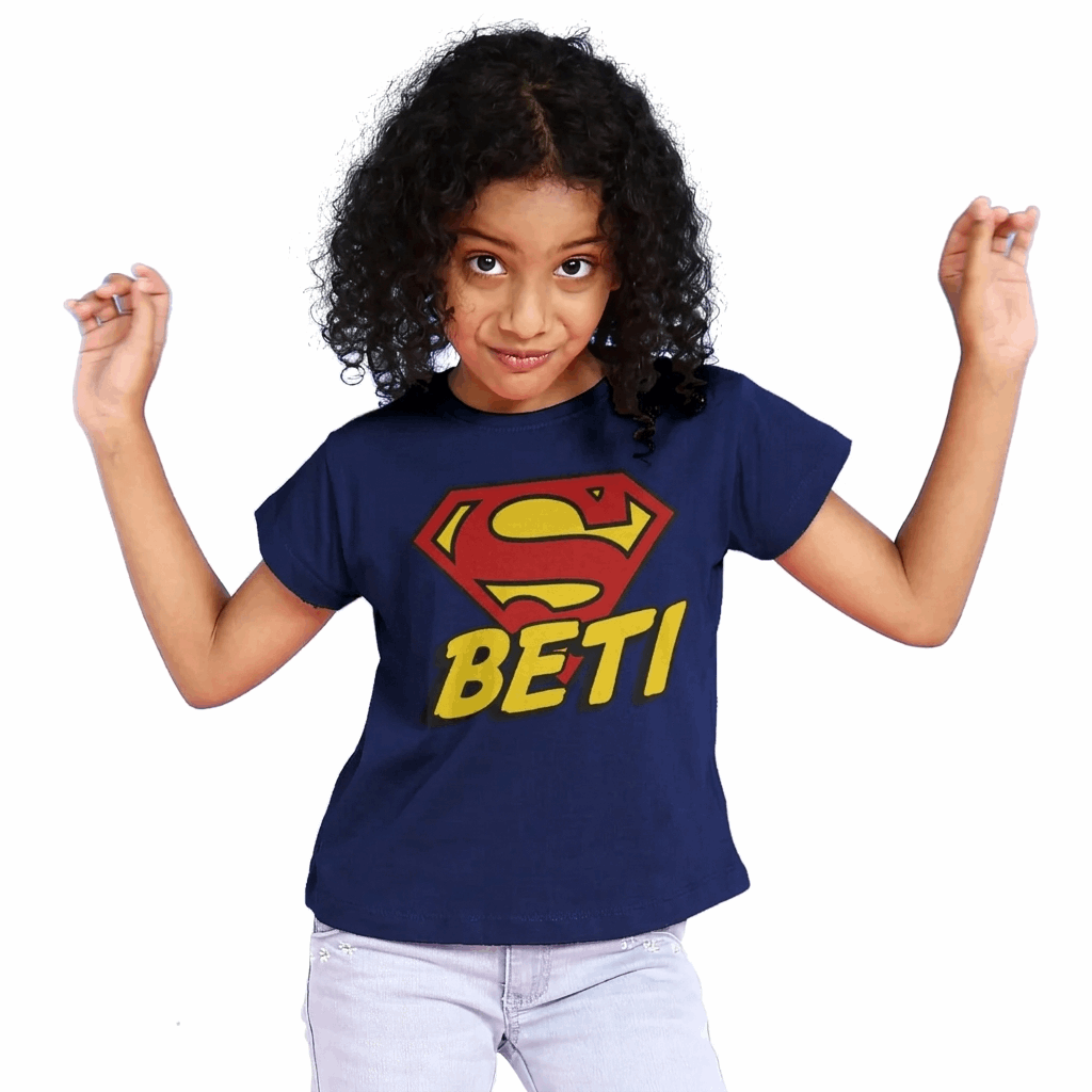 Daddy and Daughter Matching T-Shirt | Papa & Beti Graphic Tee