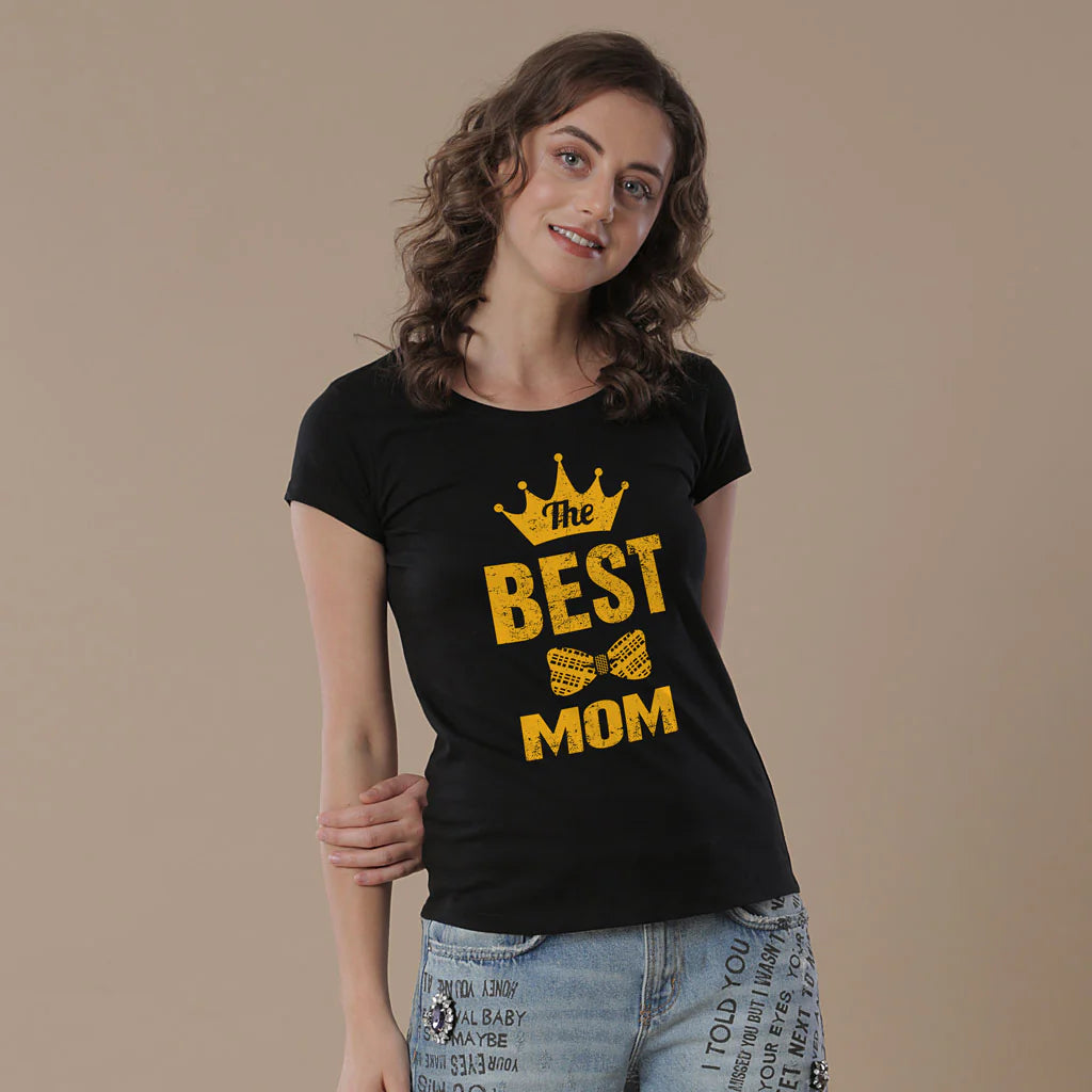 Crown Mom and Son Matching T-Shirt | Best Mom and Best Son Graphic Tee