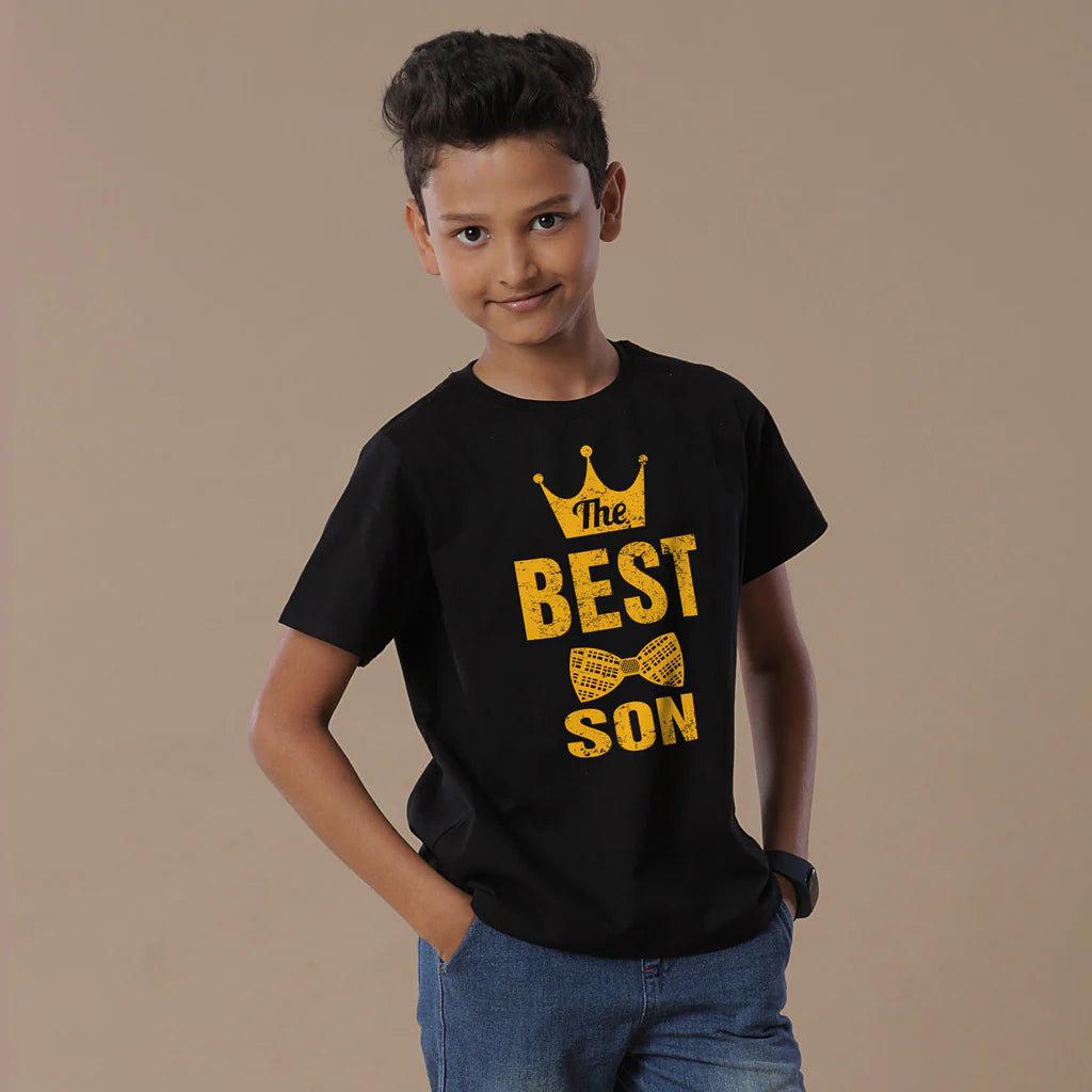Crown Mom and Son Matching T-Shirt | Best Mom and Best Son Graphic Tee
