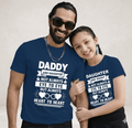 Daddy and Daughter Matching T-Shirt | Cute Father and Daughter Bond Graphic Tee